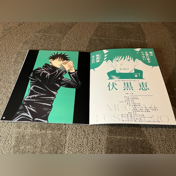 Jujutsu Kaisen Heroes Photo Book Megumi Fushiguro w/ Postcard Anime Japan Gege - Picture 8 of 14